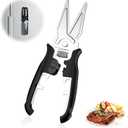 Multifunctional Kitchen Scissors - Kitchen Shears with Magnetic Holder & Safety Lock, Heavy Duty Poultry Shears, Stainless Steel for Chicken Meat Cutting Turkey, Vegetables