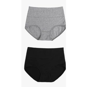 Ladies Underwear Panties High Waist Briefs Full Coverage Underwear Set Elastic Waistband Breathable Material S