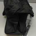 Slim Rolling Laundry Basket, Slim Laundry Hamper with Wheels and Adjustable Long Handles, 45L Small Laundry Baskets with Mesh Top for Bedroom, Closet, and Bathroom - Black