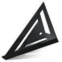 7 Inch Plastic Carpenter Square, Triangle Square, Measuring Tool for Carpentry , Engineering, and Construction