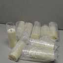 Flickering Flameless Candles Battery Operated with Remote and 2/4/6/8 H Timer Plexiglass Led Pillar Candles Pack of 9 (D2.3"xH 6"7"8")with Realistic Moving Wick Candles for Home Decor(Ivory)