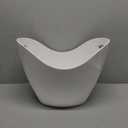 Insulated Ice Bucket for Parties 8L, Large Champagne Bucket for Cocktail Bar, Acrylic Ice Tub White