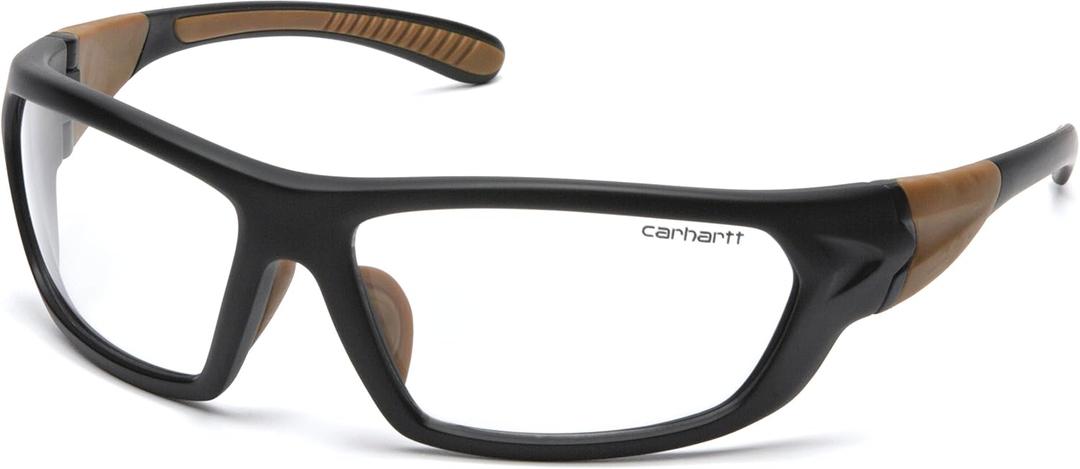 Carhartt Gear CHB210DT Carbondale Clear Anti-Fog Lens - One Size - Black/Tan