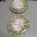 2 x 50Pcs Vintage Wildflower Paper Plates Green Wild Floral Disposable Plates 9 in & 7 in Spring Decorative Tableware Dessert Plate for Appetizer Home Party Decor Supplies