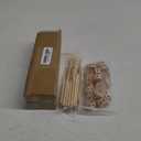 Wooden Building Blocks 60PCS Montessori STEM Toy for Kids 6+, Natural Wood Splicing Joints and Sticks Educational Sensory Tinker Creative 3D Playset Stacking Game