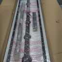 Kalium Chandeliers for Dining Room, 5 Light Dining Room Light Fixture Modern Metal Industrial Kitchen Lighting Fixtures Easy Installation Pendant Lights for Bar Restaurant, Coffee Shop-E26 Base,Black