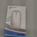 Wireless Mouse for MacBook Air Pro Mac iPad, Bluetooth Rechargeable Laptop Mice with Jiggler Mode, Silent 3 Mode Bluetooth 5.2/3.0 & 2.4G USB-A & USB-C Receiver Portable Mouse, Matte Black