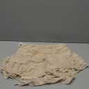 Kolagri Women Y2K Lace Mini Skirt Low Rise Pleated Ruffle Short Skirts Layered Flowy Asymmetrical Fairy Half Slip Skirt (Medium, Beige)