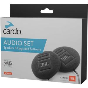 Cardo 45mm Audio Set, Works with Most Helmet Communicators (Single Pack), Black