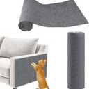 Cat Scratch Furniture Protector, Cat Scratch Mat Trimmable Self-Adhesive Carpet, DIY Climb Furniture Wall Couch Protector from Cats Claws for Covering Cat Tower Replacement Pads(Dark Gray 15.8x78.7in)