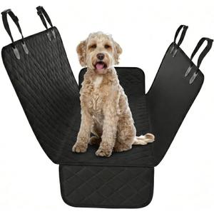 Active Pets Black Standard Dog Car Hammock Back Seat Cover, Waterproof Backseat Cover Protector for Truck Bench Rear of Sedans or SUVs, Essential Pet Supplies Vacuum or Wipe Clean, Machine Washable (Standard (53" x 56"))