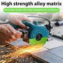 2 x Brazed Multifunctional Saw Blade, Diamond Multi-Purpose Saw Blades, Glass Cutting Disc for Angle Grinder, Cutting&Grinding&chamfering 3-in-1 for Glass, Jade, Crystal, Wine Bottles, Tile (3 PCS)