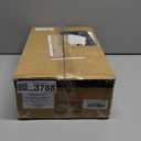 VASAGLE Slim Rolling Cart, 4-Tier Storage Cart, Narrow Cart with Handle, 8.7 Inches Deep, Metal Frame, for Kitchen, Dining Room, Living Room, Home Office, Rustic Brown and Classic Black ULRC033B01