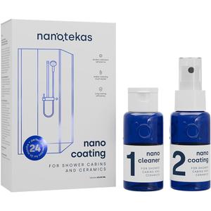 Nano Glass Coating 2-in-1 Kit - Shower Glass and Ceramic protector. Water Repellent spray for glass and Glass Guard for shower doors - Shield against soap residue and hard water stains