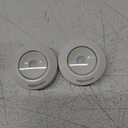 Amazon Basics LED Puck Lights, Battery Operated, 50 Lumens 2 Pack, Tap Light, Stick on Lights, Under Cabinet Lighting, Ideal for Kitchen Cabinets, Closets, Garage and More, White