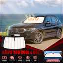 Windshield Sun Shade for Infiniti QX60 2022-2026, Accordion Folding Design