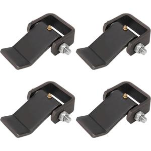 Weld on Trailer Hinges, Heavy Duty Dump Truck Trailer Metal Gate Hinges with Grease Zerk Fitting, Strap Style Short Leaf Truck Gate Hinges (4 Pack)