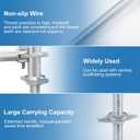 20" Scaffold Adjustable Leveling-Jack Parts - Yzzwer Galvanized Hollow Threaded Rod Scaffolding Feet for Baker Style Scaffolding 4 Pack