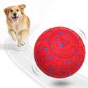 3 x Fsitego Dog Balls: Interactive Dog Ball Auto Rolling - Interactive Dog Toys for Aggressive Chewers - Bouncy & Throwable, Type-C Rechargeable, Washable, for Small & Medium & Large Dogs Red