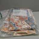 YJ.GWL Area Rugs for Living Room 4x6 Machine Washable Rugs for Bedroom, Non Slip Floral Vintage Rug Indoor Carpet, Stain Resistant Throw Rug for Dining Room Kitchen, Brick Orange