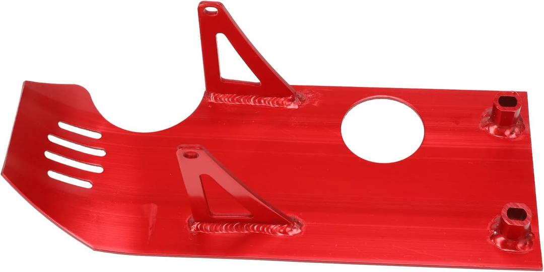 GREHUA Pit Bike Skid Plate Compatible With CRF50 CRF70 XR50 Coolster QG50 QG210 RFZ110 RFZ125 TaoTao DB10 DB14 DB17 SSR SSR110 SSR125 Lifan 50cc 70cc 90cc 110cc 125cc 140cc Aluminum Dirtbike Parts Red