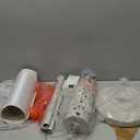 Rustic Floor Lamp 65'' Tall with Nightlight Cut Corner Linen Fabric Shade Vintage Standing Lamp for Living Room, Bedroom, Office, House (Bulb Included) (Cream-No Tray)