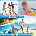 SCIONE Beach Balls Bulk 24 Pack - 9" Inflatable Beachballs Swimming Pool Toys for Kids Summer Water Games, Kids Birthday Party Favors Lua/Hawaiian Tropical Theme Decorations Supplies