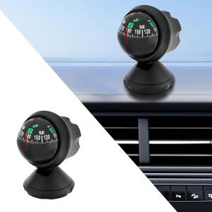 Car Compass Ball, Dash Mount Adjustable Navigation Hiking Direction Pointing Guide Ball with Bottom Stick, Clear Readings, Easy to Install, Universal Car Accessories for Boat Car Truck SUV