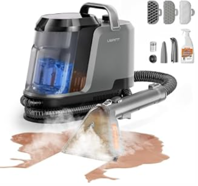 Uwant Carpet Cleaner Machine with Steam&Hot&Cold Water Models 18Kpa Powerful Suction Upholstery Cleaner Machine with Pet Pro Cleaner for Pets, Carpet Steam Cleaner Set of 1