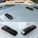 Engine Hood Hinge Cover Trim Exterior Accessories Decoration for 2018-2025 Jeep Wrangler JL JLU Sports Sahara Freedom Rubicon Unlimited Gladiator JT 2-Door & 4-Door (Black 2PCS)