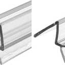 Prime-Line M 6258 Frameless Shower Door Bottom Seal for 3/8 in. Thick Glass Doors  Stop Shower Leaks and Create a Water Barrier, 36 in., Clear Vinyl (Single Pack) (Pack of 2)