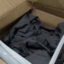 LuxClub 4 PC Full Size Sheet Set Sheets Deep Pockets 18" Wrinkle Free Cooling Sheets Machine Washable Hotel Bedding Silky Soft - Dark Grey Full