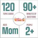 Game That Song Moments with Mom - Conversation Cards Gift for Mother's on her Day! Includes 120 question Cards for boy and Daughter Gifts to Learn More About her! Fun!