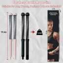 Portable Ropeless Battle Ropes, HIIT & Low Impact Cardio Workouts, Transform into Fitness Bar, Cordless Battle Ropes for Home Gym, Compact Gym Equipment for Men & Women (Black)