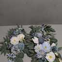 Faux Flower Swag Set of 2 for Wedding Welcome Signs Floral Swag Wedding Reception Ceremony Signs Decor (Blue)