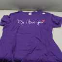 PS I Love You Day Valentine's Day Purple Heart Women Men Kid T-Shirt, Size XL