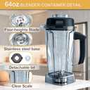Blender Pitcher 64oz Replacement Container Compatible with Vitamix 5200, 5300, 6300, 7500, E310, VM0197, VM0101, VM0100, VM0103 Classic & Explorian Series
