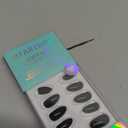 Black Press On Nails Almond - BTArtbox Short Press On Nails with Nail Glue, Fit Perfectly & Natural Reusable Stick On Nails in 16 Sizes - Soft Gel Glue On Nails Kit, Black Velvet