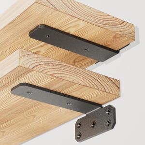 SKYSEN 12 Pack 6" Floating Shelf Bracket, Shelves Brackets, Wood Shelving Brackets Hardware - Heavy Duty - 4/6/8/10/12 inch - Real Hidden Bracket Designtzj6-12
