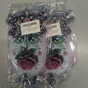 2 x hyzsj DIY Diamond Desktop Ornament Flower Crystal Diamond Art Painting Tabletop Ornaments Single Sided Diamond Ornament for Adult Beginner Home Office Decor Crafts Gift  (ROSE)