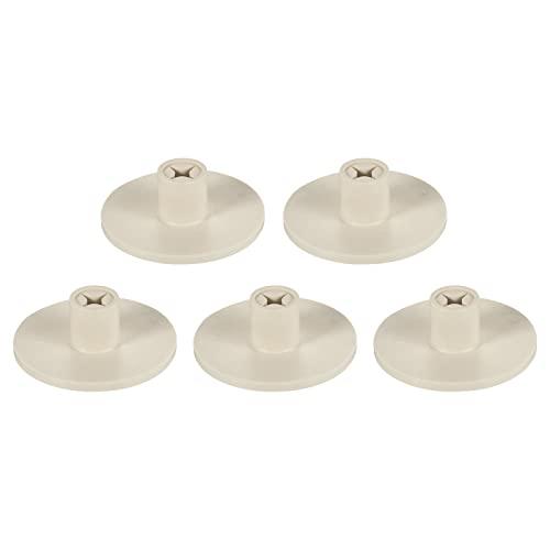 PATIKIL 0.8 Inch Plastic Golf Tee, 4 Pack Hollow Training Driving Range Tee Stable Ball Holder for Outdoor Indoor Hitting Mat, Beige
