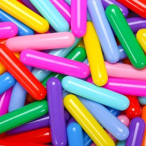 STARBOLO Ball Pit Balls for Toddlers - Pack of 50 Balls 5.12inches Crush Proof Plastic Toy Balls for Toddlers Ball Pits, Ball Pit Play Tent, Baby Pool Water Toys(Rainbow 10 Colors)