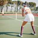 YLOLUL Breast Cancer Awareness Socks Football Knee High Calf Socks Soccer Athletic Accessories for Men Women Volunteer (Black)