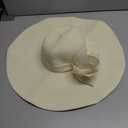 Lanzom Womens 5.7 Inches Big Bowknot Straw Hat Large Floppy Foldable Roll up Beach Cap Sun Hat UPF 50+