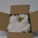 Artflower 4Pcs Real Touch Hydrangea Artificial Flowers, 22.5'' White Full Latex Faux Hydrangea Flowers for Home Floral Arrangements Wedding Bouquets Kitchen Table Centerpiece Decorations