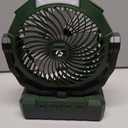FRIZCOL 3-in-1 Camping Fan - Portable Fans Rechargeable - 24000mAh Battery Powered Fan with Light & Remote for Indoor, Outdoor, Tent, Travel, Fishing, Jobsite, Gifts for Men Dad Him - Green