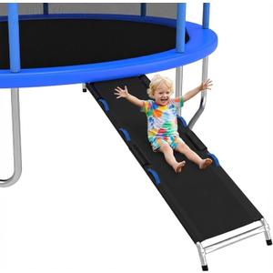 Trampoline Ladder, with Handrails, Universal Children's Trampoline Slide, Trampoline Slide Attachment,Safety Trampoline Accessories,Suitable for Children to Climb Up and Slide Down