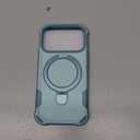 Compatible with iPhone 17 Pro Case with Invisible Magnetic Ring Stand [Compatible with Magnetic] [Military Drop Protection] Shockproof Slim Hard Back Soft Edge Case 6.3 Inch, Blue