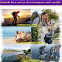 2 x Waterproof Backpack Rain Cover with Reflective Strip for Mountaineering, Traveling, Cycling, Camping and Outdoor (L:55-65L, Navy Blue)