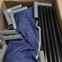 42x42 Inches Puppy Playpen with Gate, Dog Playpen for Puppies or Small Dogs, DogFence Pet Playpen for Indoor & Outdoor, Sturdy Safety DogPen with Thickened Fabric, High-Strength Nylon Wire Mesh (Blue)